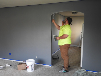 painting wall roller